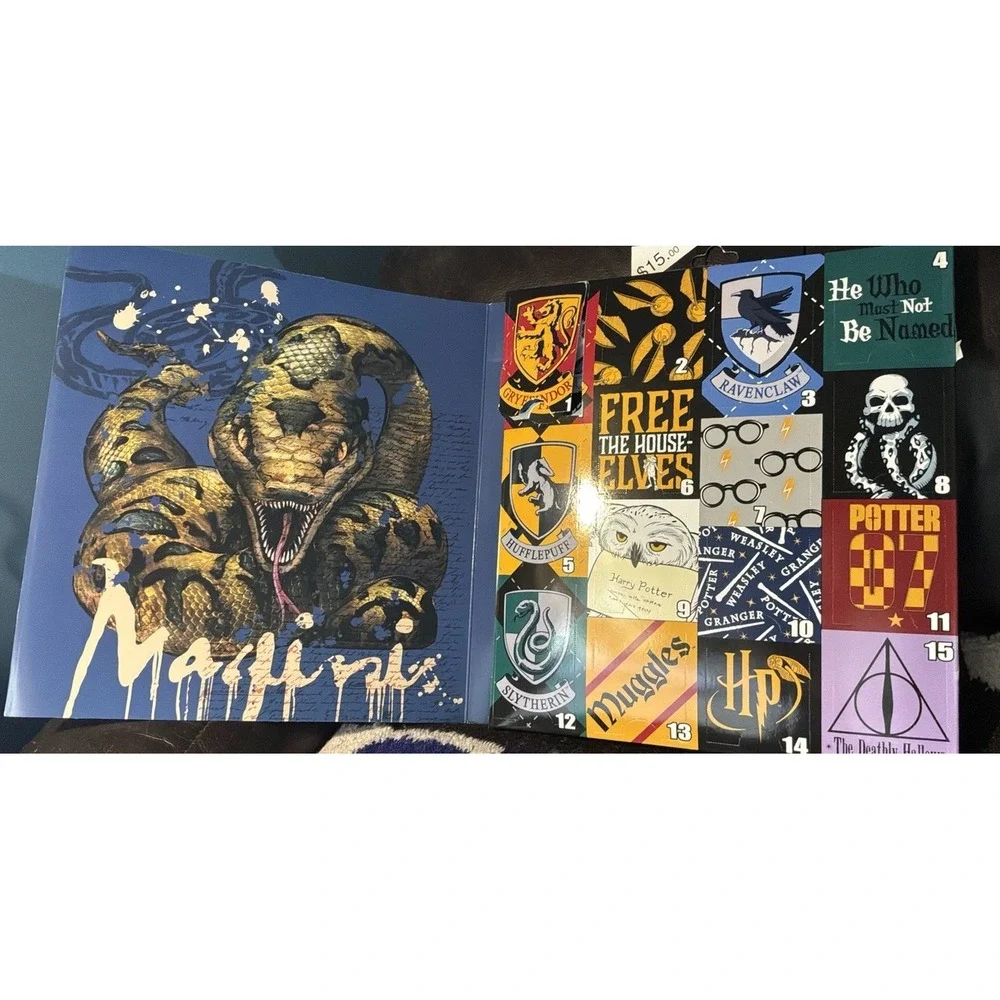 Harry Potter 15 Days Of Socks Mens Size 6-12 1 Door Open Socks Still There